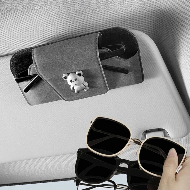 Car Sun Visor Eyeglass Holder – Clip-On Glasses Clip Visor Glasses Holder Peaceful Pleasures Health and Wellness