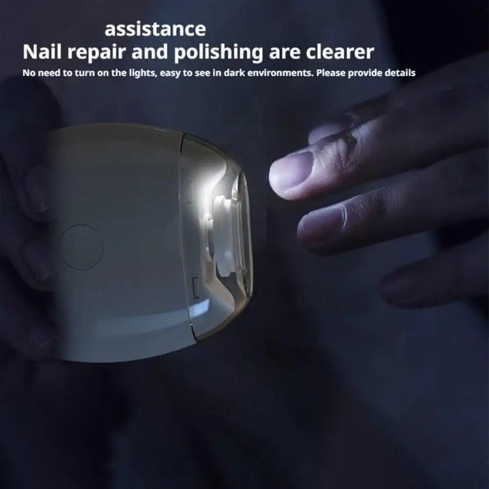 Electric Automatic Nail Clipper Trimmer 1/2pcs Nail Grinder Cutter Manicure Device For Elderly Seniors Adult Kids Safe Nail Tool Peaceful Pleasures Health and Wellness