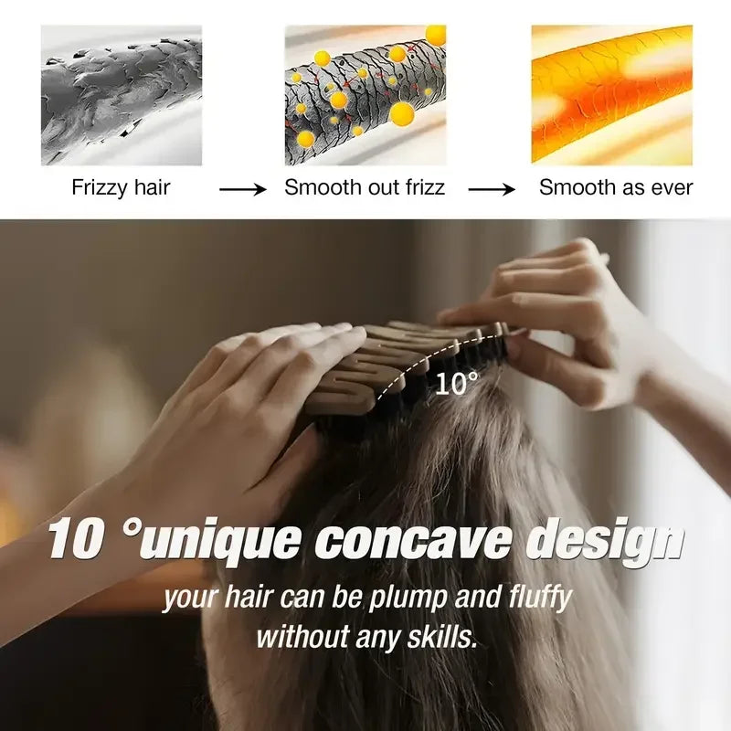 Long-Handle Wood Bristle Comb | Anti-Static Volumizing Hair Brush Hair Comb Peaceful Pleasures Health and Wellness