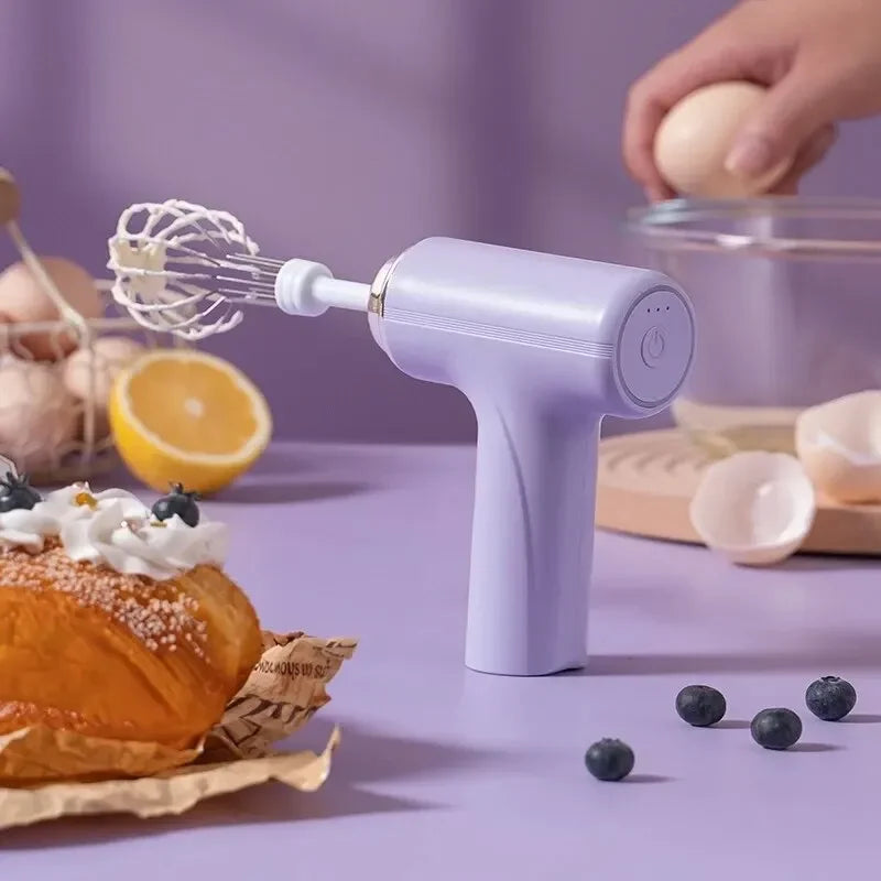 Mini Wireless Household Electric Egg Beater Automatic Handheld Whipping Cream Mixer Small Mixer Practical Household Kitchen Tool Peaceful Pleasures Health and Wellness