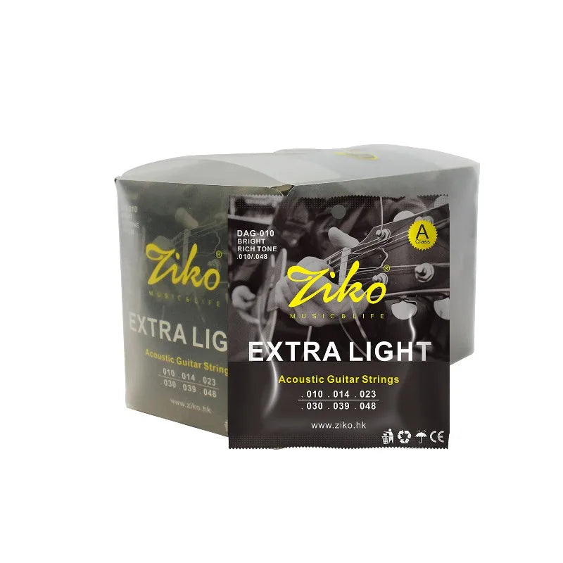 Ziko Leo Guitar Strings DAG Series 010-011 Popular Beginners Acoustic