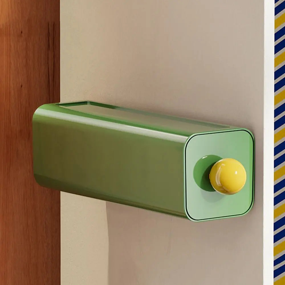 Dopamine Desktop Storage Boxes Bedroom Underwear and Sock Storage Artifact Dormitory Bathroom Wall Mounted Boxes Practical New Peaceful Pleasures Health and Wellness Green-1pc