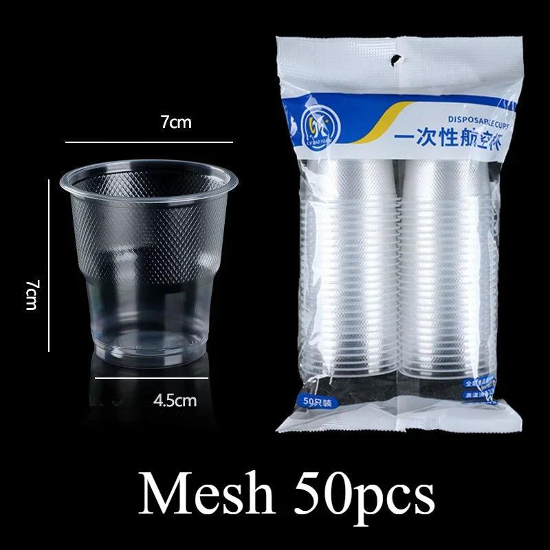 Clear Disposable Plastic Cups 25/50 Pack – Party & Picnic