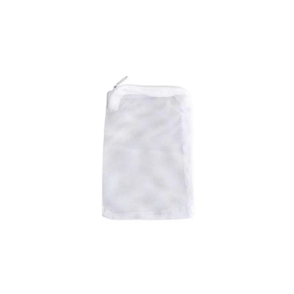 Isolation Bag Nylon Filter Bag Black White Reusable Filter Net Bag for Aquarium Fish Tank Pond Media Isolation Bag Peaceful Pleasures Health and Wellness White-15x20cm