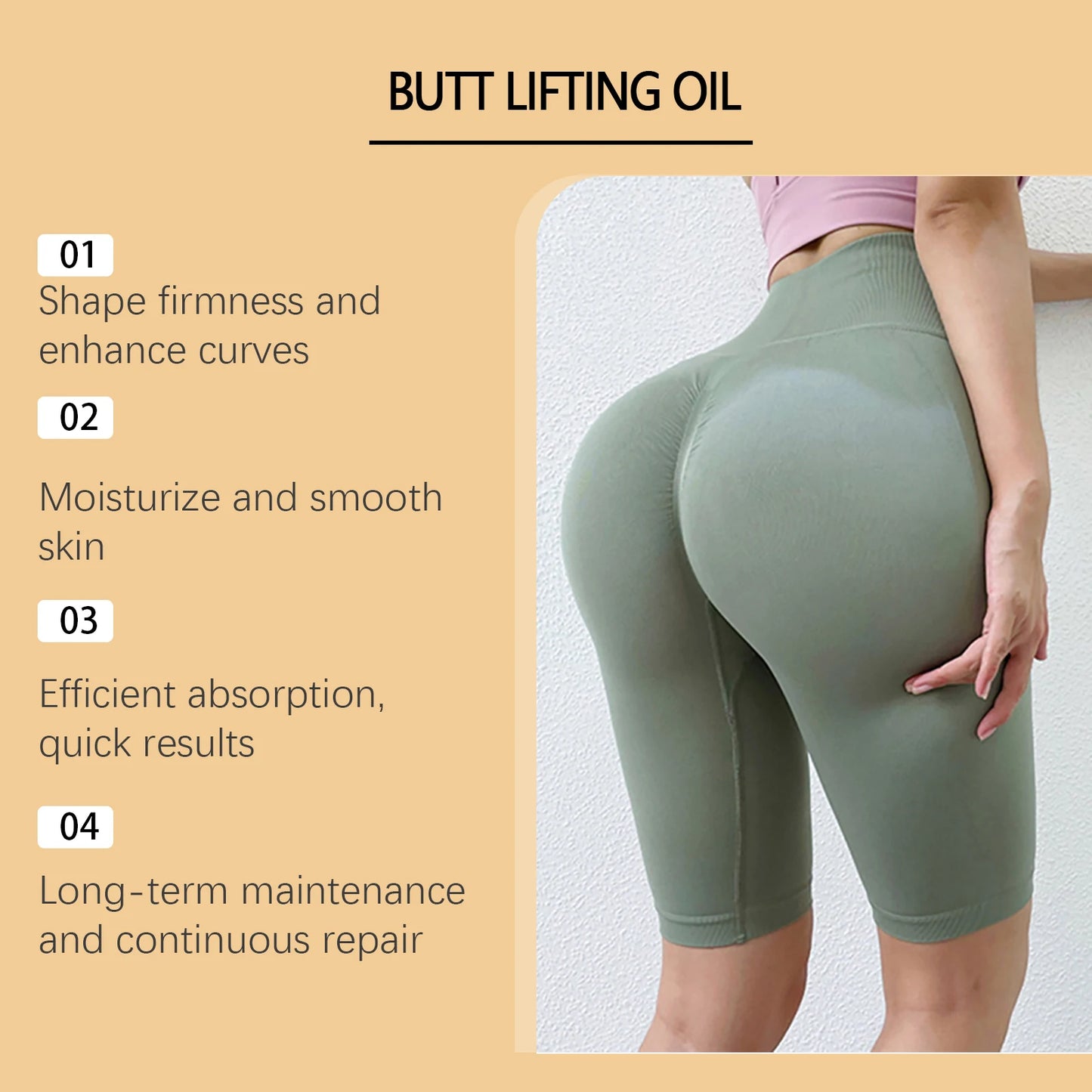 Butt Lifting & Firming Oil – Hip Sculpting Body Massage Oil Peaceful Pleasures Health and Wellness