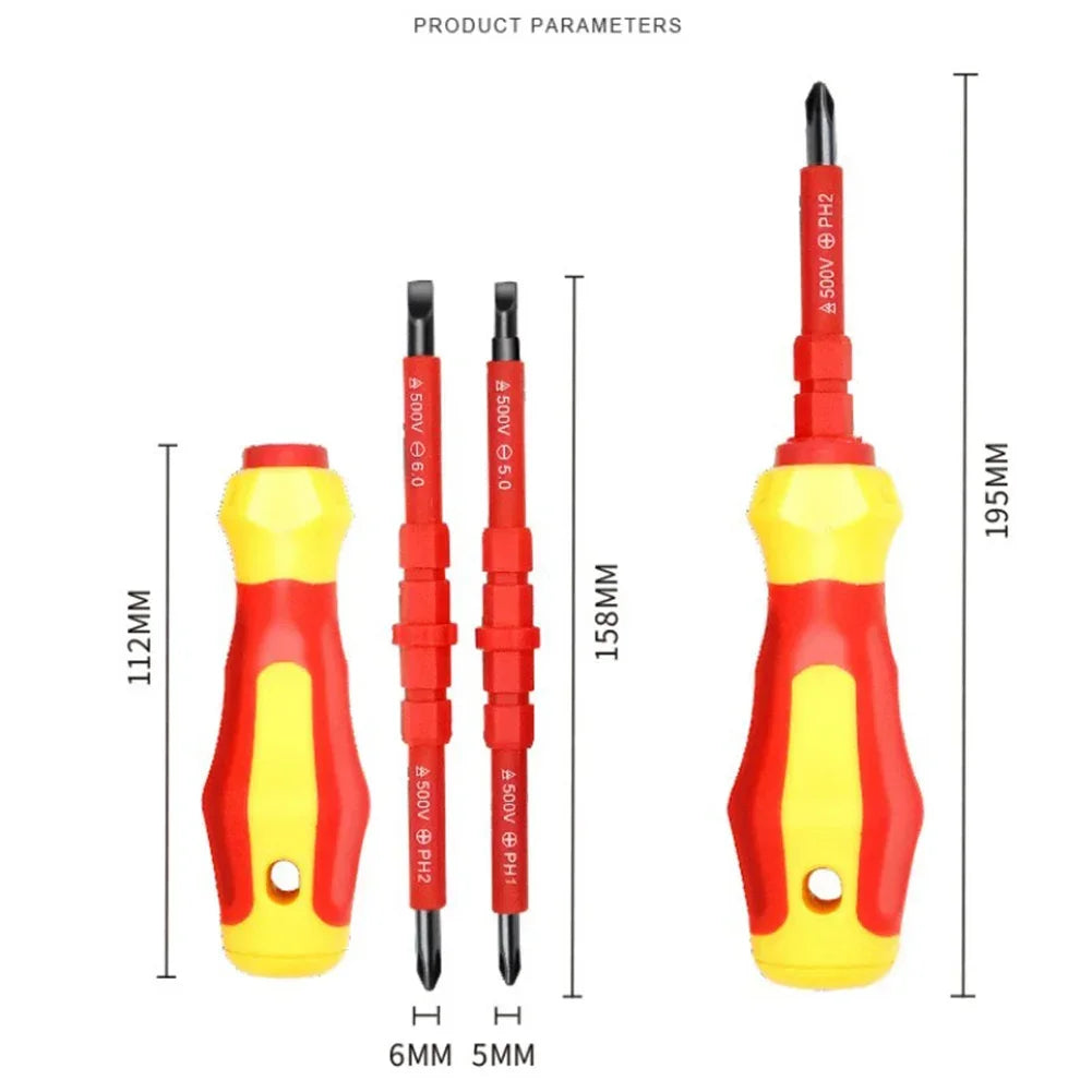 3-Piece Magnetic Screwdriver Set | PH1 PH2 Slotted Bits Screwdriver Set Peaceful Pleasures Health and Wellness