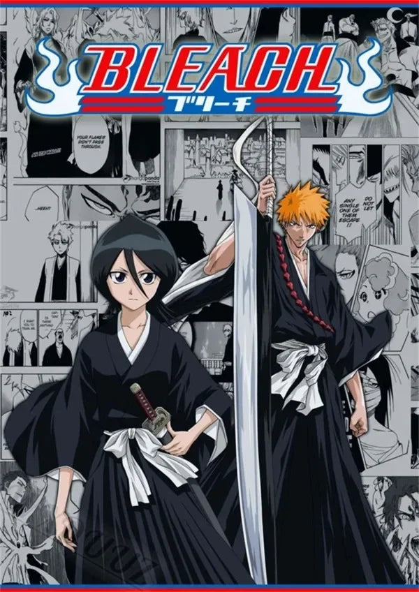 Japan Cartoon Anime Figure Bleach Comic Canvas Painting Posters and Prints Wall Art Pictures for Living Room Decoration Peaceful Pleasures Health and Wellness