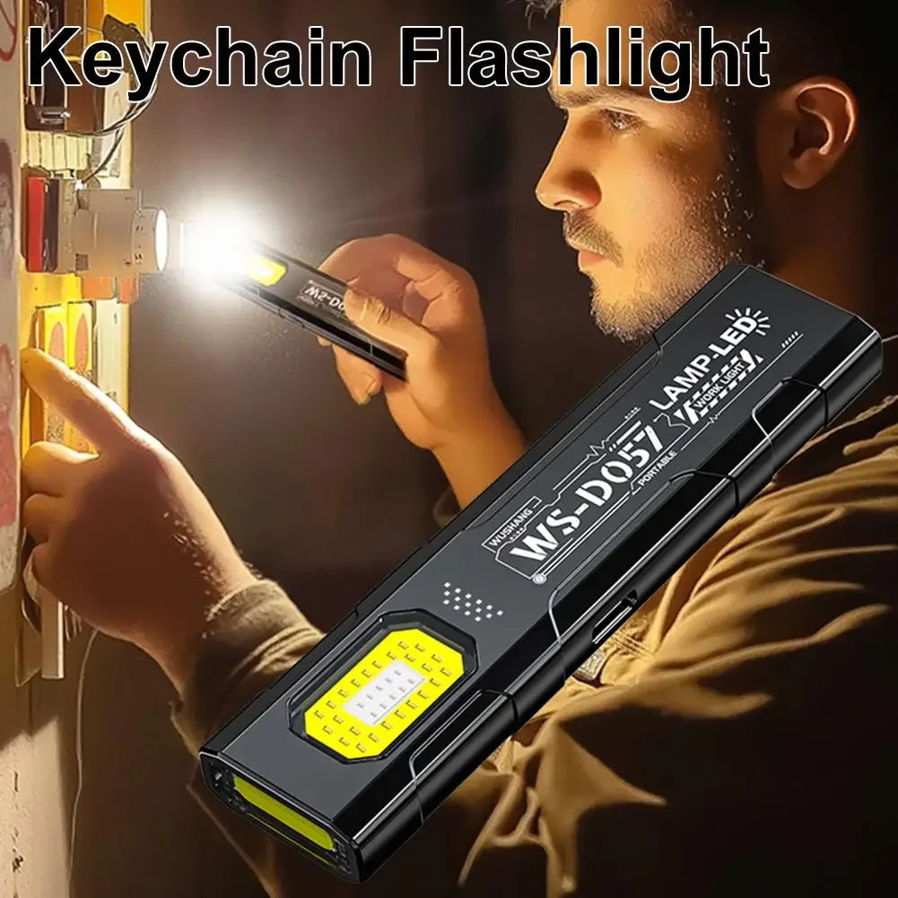 Magnetic LED Work Light – 160LM Rechargeable Mini Flashlight