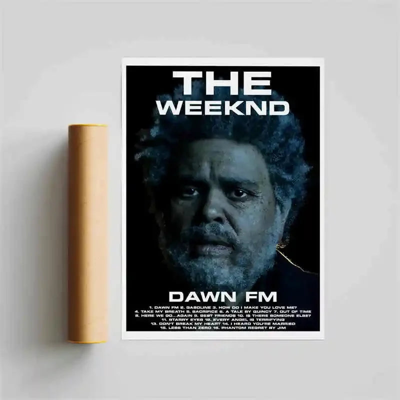 The Weeknd Canvas Wall Art | Starboy Hip Hop Poster Print