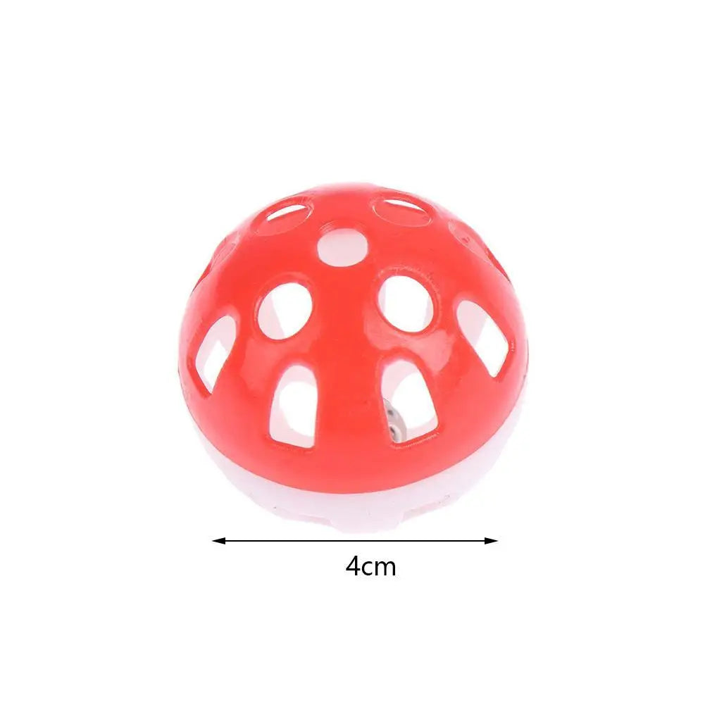 Cats Chase Relieve Boredom Entertainment Toys Pet Plastic Spherical Toys Cat Colorful Hollow Rolling Bell Ball Toy Pet Supplies Peaceful Pleasures Health and Wellness