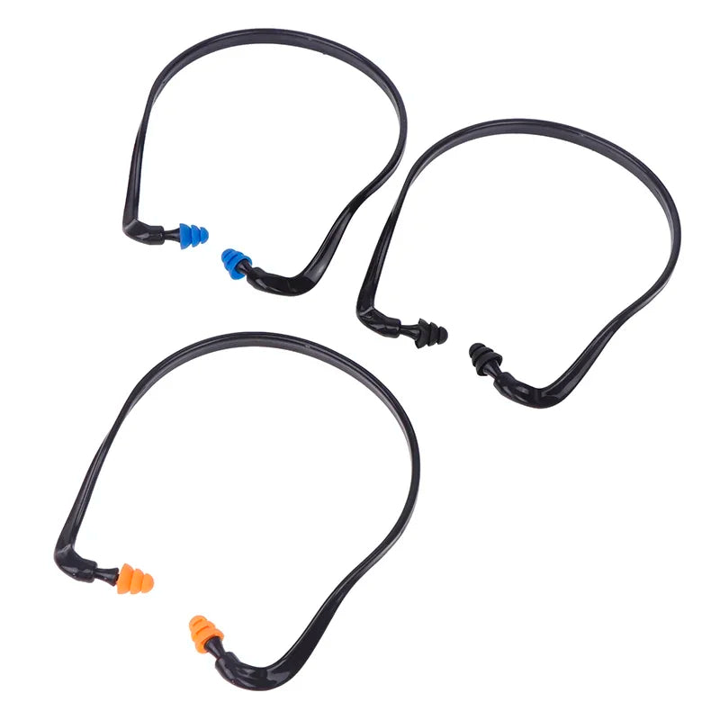 1PC Soft Silicone Head-mounted Earplugs Noise Reduction Ear Plugs for Sleeping & Working Anti-Noise Earmuff Hearing Protector Peaceful Pleasures Health and Wellness