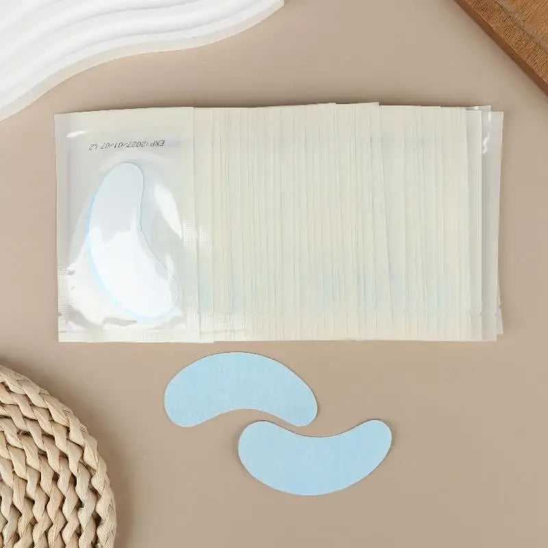 50 Pairs Isolate UV Hydrogel Eyelash Patches Black Lash Gel Pads For Eyelash Extension UV Rays Paper Stickers Wraps Makeup Tools Peaceful Pleasures Health and Wellness Blue