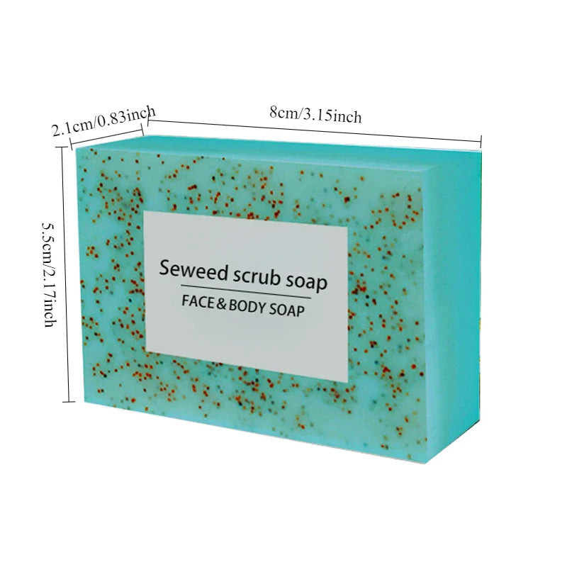 Seaweed Scrub Soap with Vitamin E & Olive Oil | Face & Body