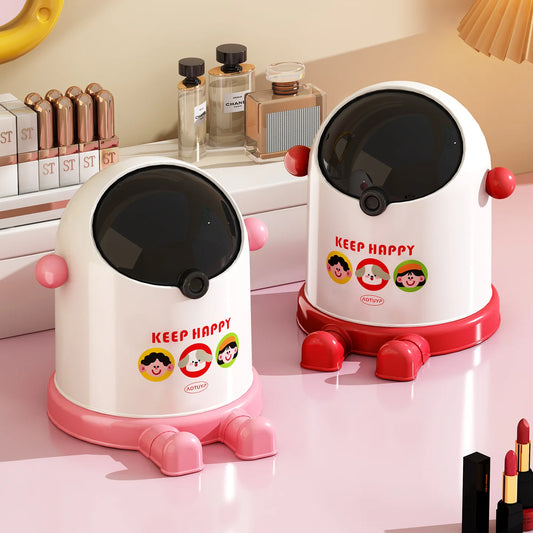 Mini Desktop Trash Can with Lid – Cute Desk Waste Bin Desktop Waste Bin Peaceful Pleasures Health and Wellness