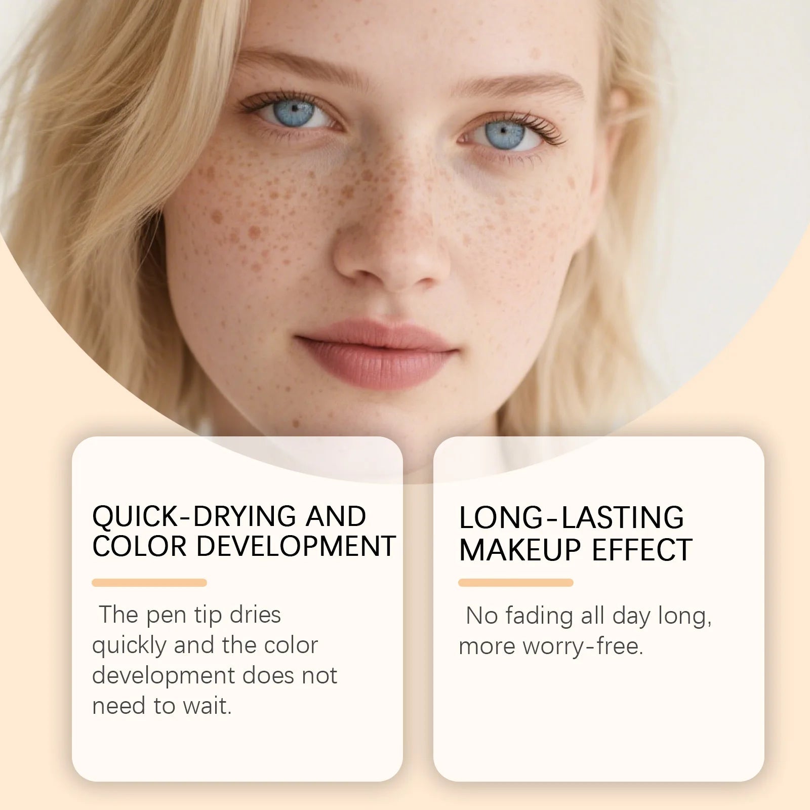 Waterproof Fake Freckle Pen – Realistic Faux Freckle Stamp Freckle Makeup Pen Peaceful Pleasures Health and Wellness