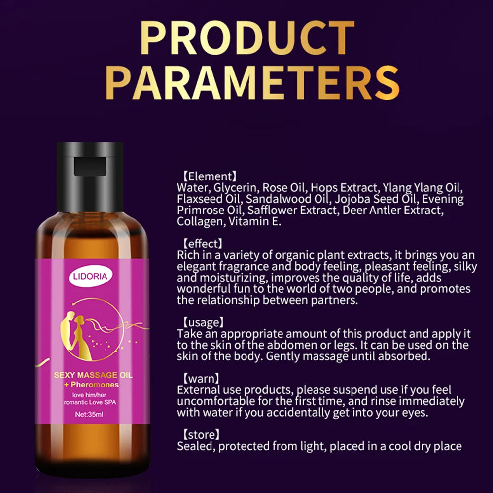 Massage Oil n & Women Private Parts Massage Oil Lasting Sexual Life 35ml Enlargement Oil for Adults Peaceful Pleasures Health and Wellness