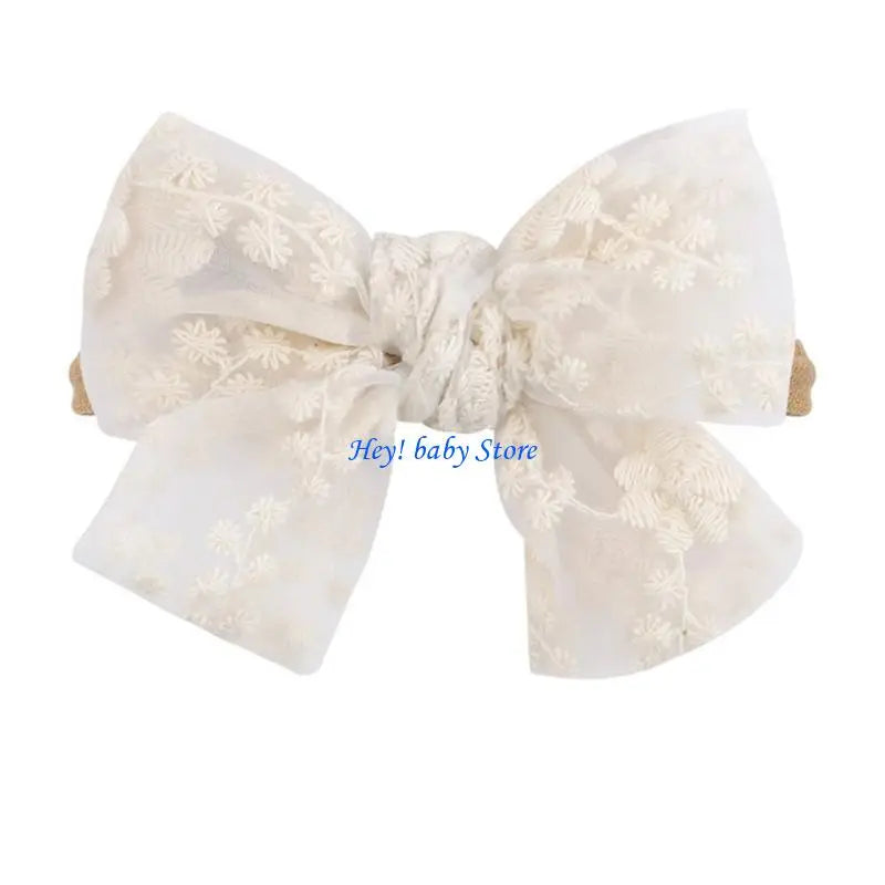 Baby Girl Bowknot Headband | Soft Elastic 0–24 Months