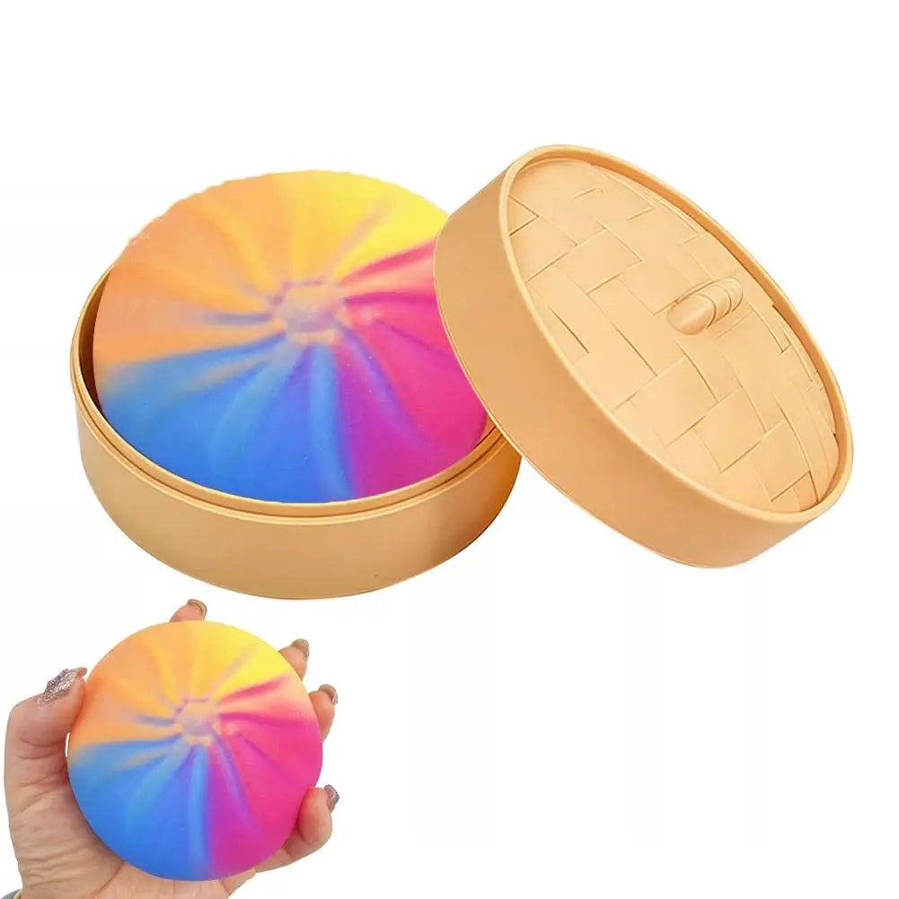 Colorful Crystal Buns Anti Toy Simulation Food Squishes Squeezable