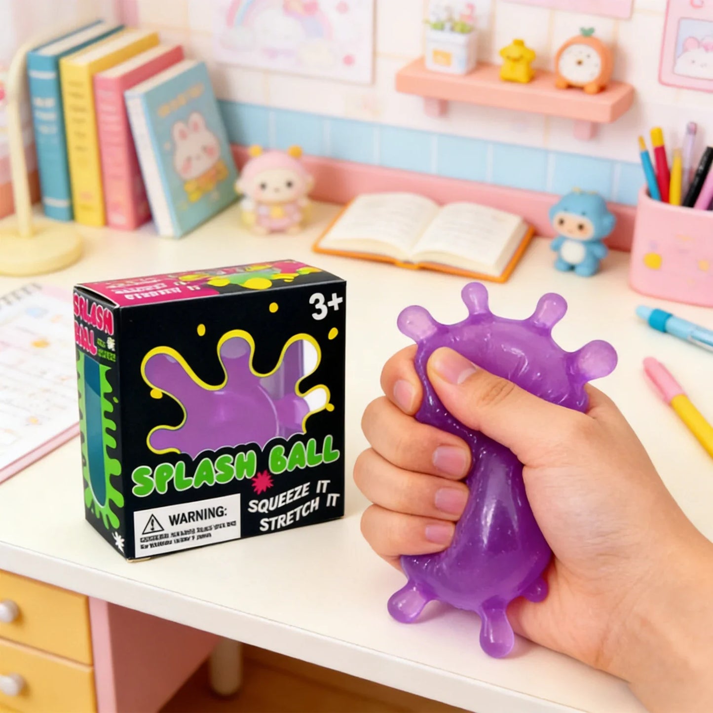Rabbit Water Splash Fidget Cube – Sensory Calming Gadget