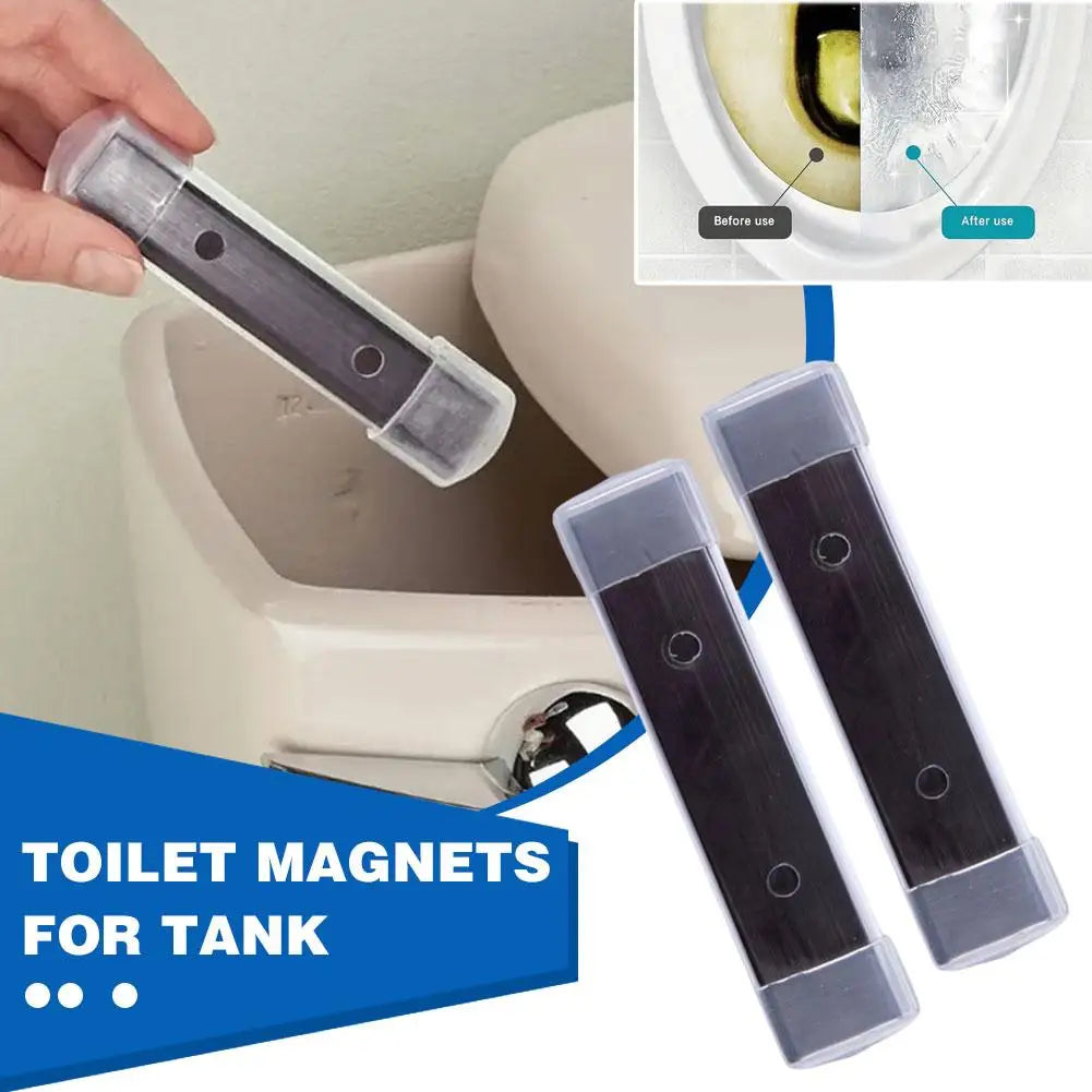 Magnetic Toilet Bowl Cleaner 2 Pieces Toilet Magnets Long-Lasting Magnetic Toilet Cleaner Toilet Cleaning Magnets For Bathroom Peaceful Pleasures Health and Wellness