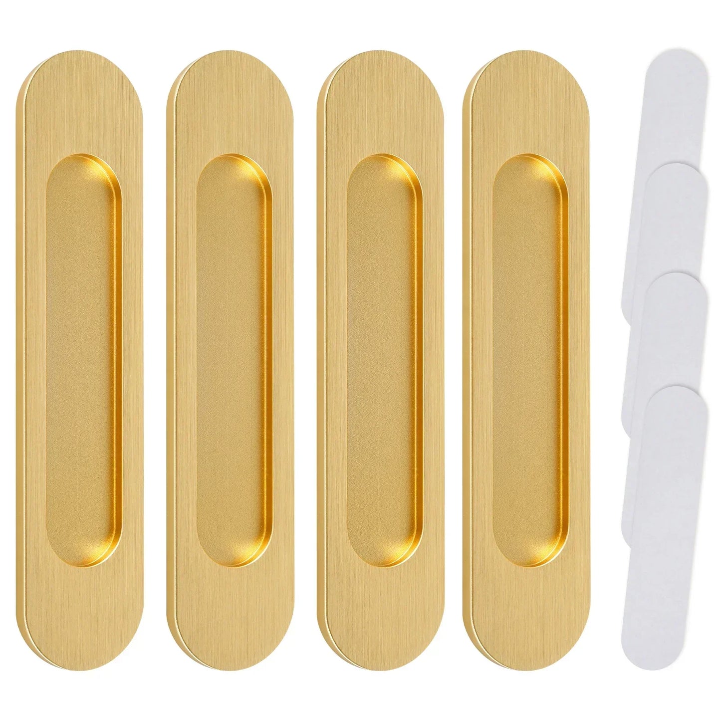 4-Pack Self-Adhesive Sliding Door Handles – No-Drill Cabinet Pulls