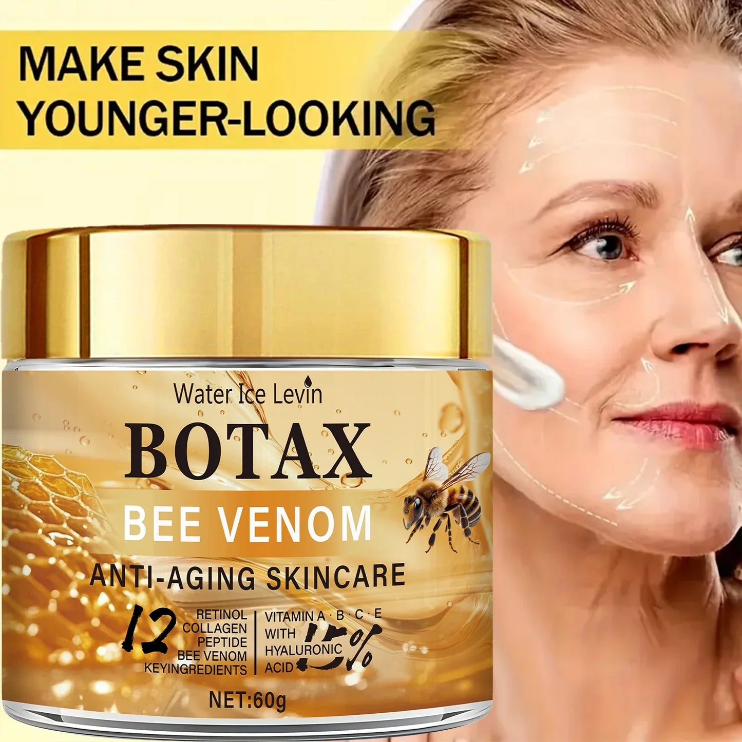 Bee Venom Firming Cream – Collagen, Retinol & Hyaluronic Acid