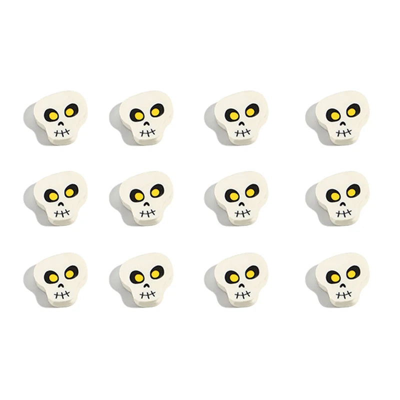 12-Pack Halloween Cartoon Erasers for Kids – Pumpkin Ghost Bat