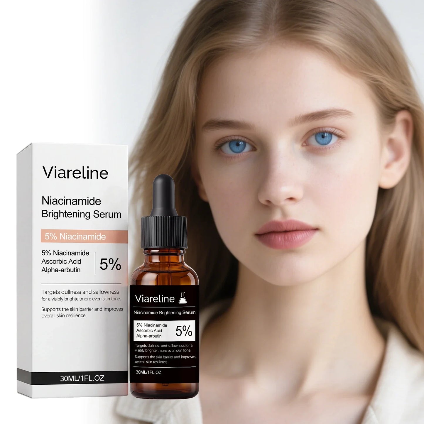 Viareline 5% Niacinamide Serum – Fade Dark Spots & Brighten