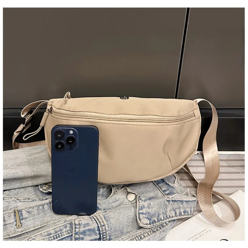 Women's Nylon Sling Bag – Sports Commuter Crossbody Shoulder