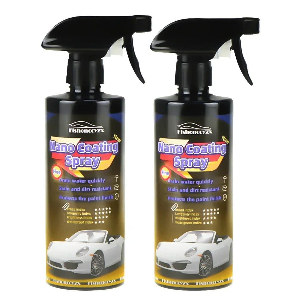 Ceramics for Cars Coating 1500ML 9H Nano Liquid Glass Plated Crystal Hydrophobic Waterproof Polishing Paint Hardness Car Polish Peaceful Pleasures Health and Wellness 500ml x 2