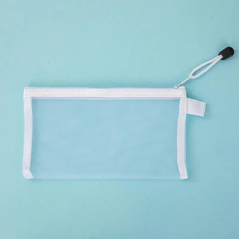Clear Mesh Zipper Pencil Pouch | School, Office & Storage