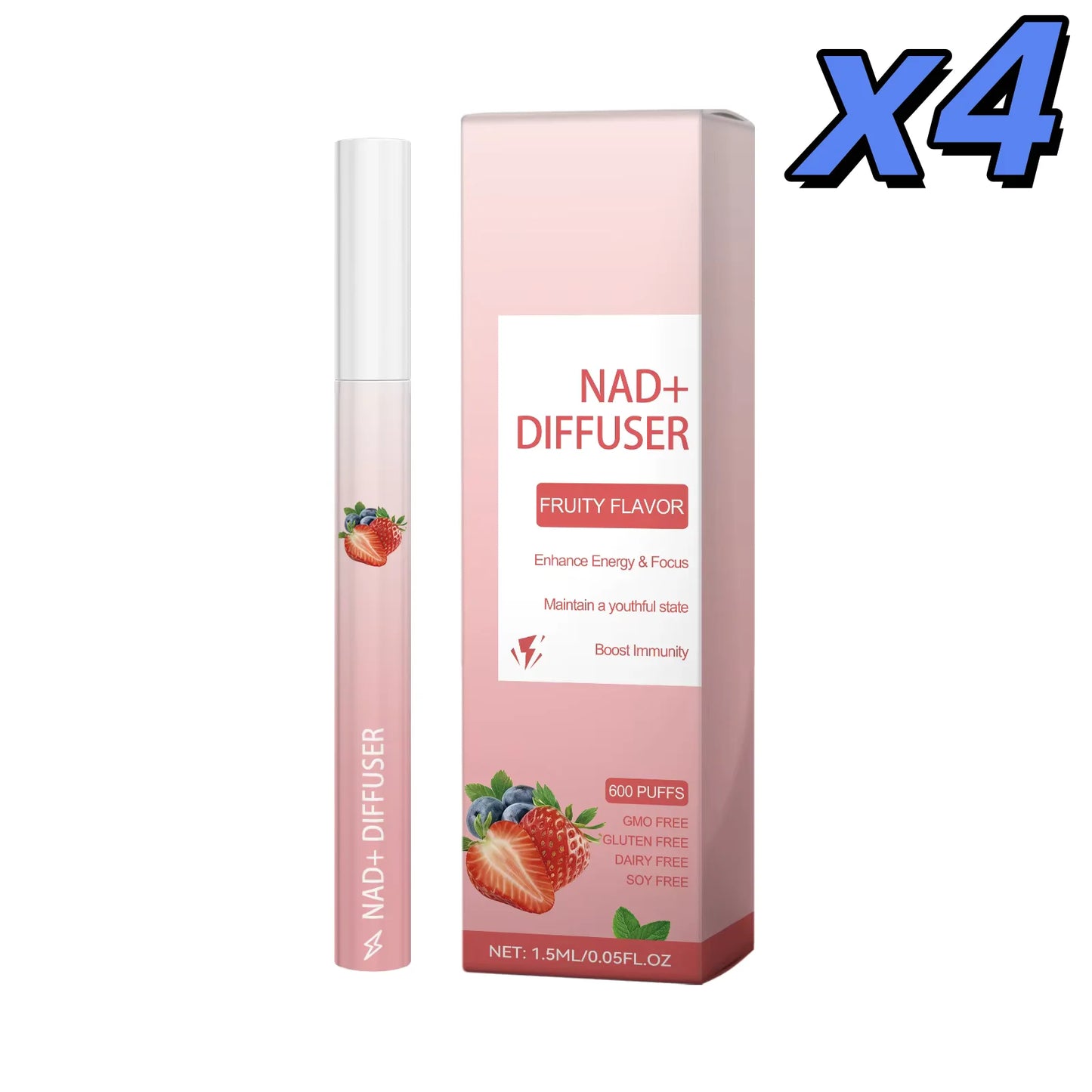 Air Freshener Pen Herbal Diffuser Relaxation Sensory Healthy Smoking Cessation Clear Breathing Relieving Fatigue Personal Care Peaceful Pleasures Health and Wellness 4 x 1.5ml boxed