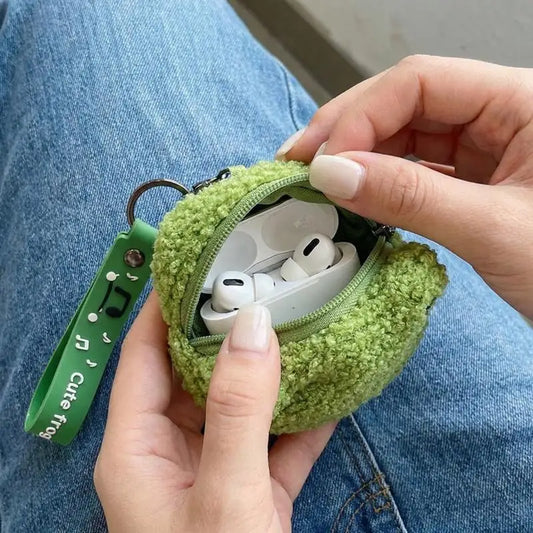 Kawaii Frog Plush Coin Purse Mini Keychain Zipper Wallet Plush Coin Purse Oasis Select
