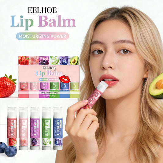 EELHOE Moisturizing Lip Balm Set – Nourish & Soften Dry Lips 6pc Lip Balm Set Peaceful Pleasures Health and Wellness