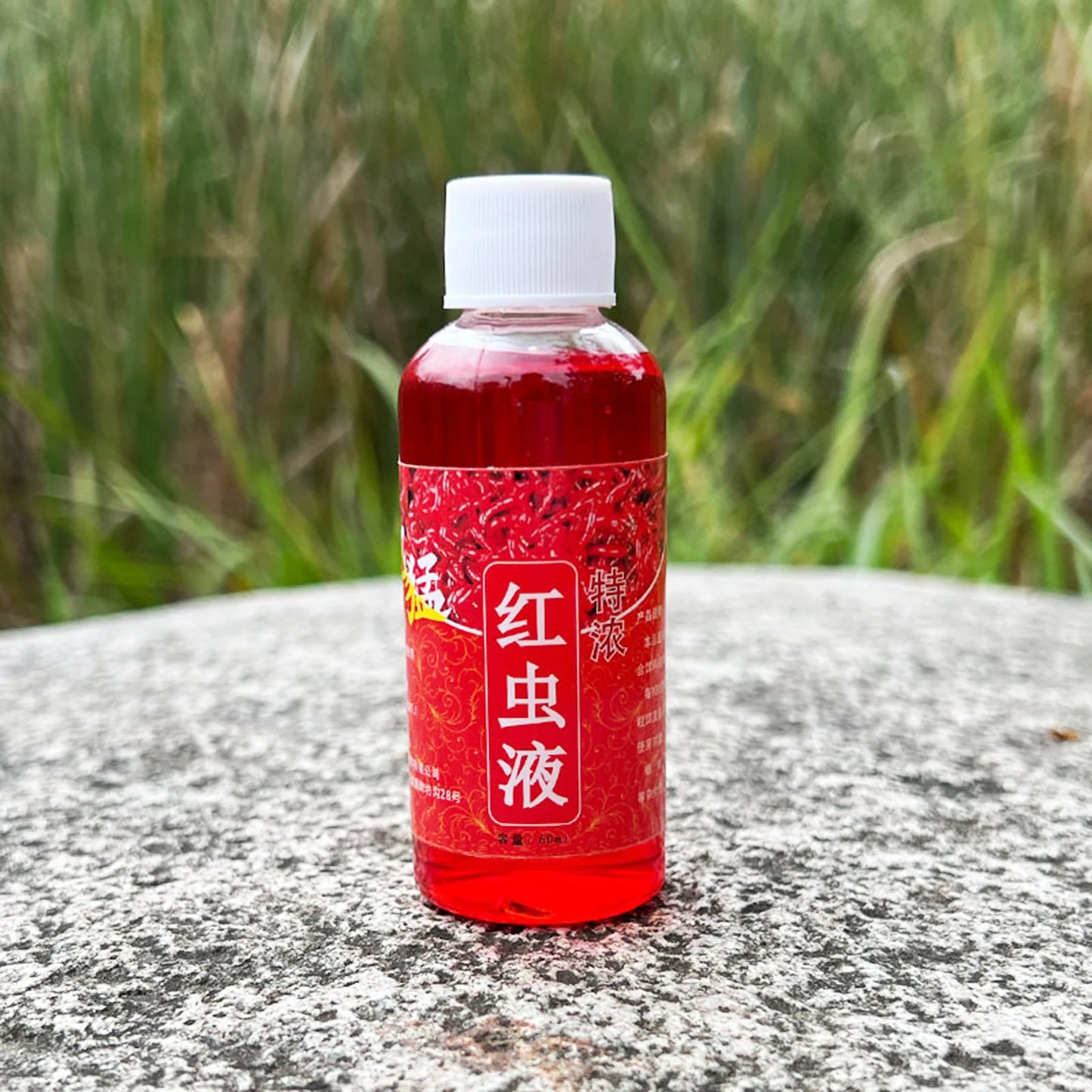 60ML Liquid Blood Worm Scent Fish Attractant Concentrated Red Worm Liquid Fish Bait Additive Perch Catfish Fishing Accessories Peaceful Pleasures Health and Wellness