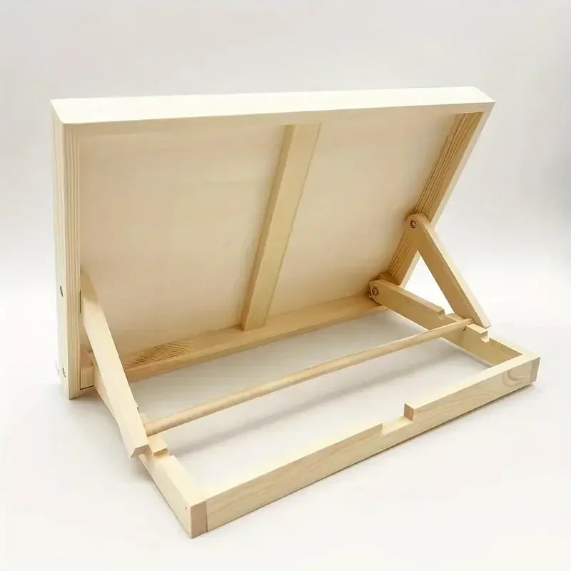 Foldable Wooden Art Stand Tilted Writing Board Portable Painting