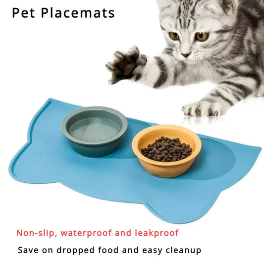 Silicone Non-Slip Pet Feeding Mat for Dogs & Cats Pet Feeding Mat Peaceful Pleasures Health and Wellness
