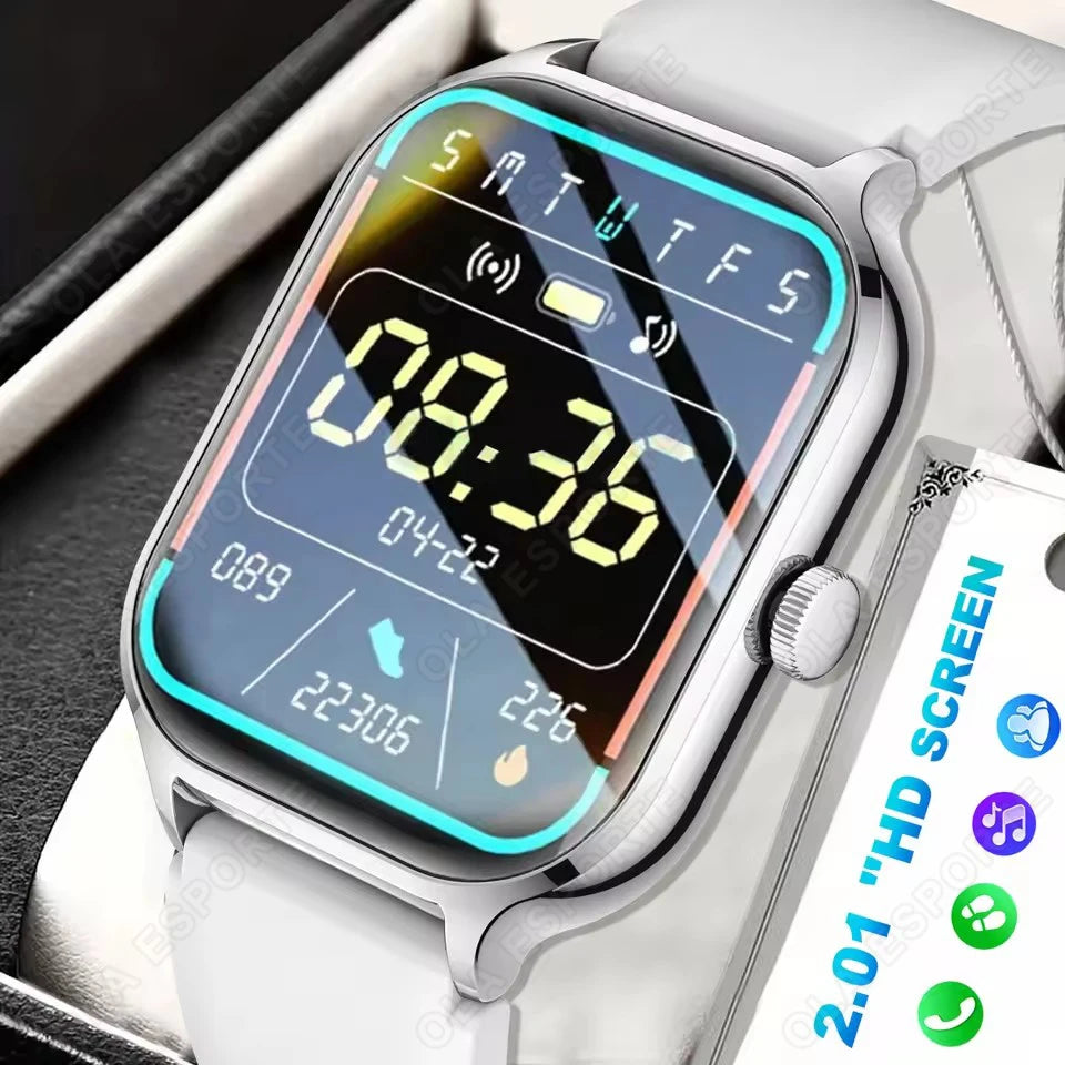 Smart Watch For Android IOS Watches 2.01inch HD Display BT Call Message Alert Music Sports Mode Smartwatch Men Women Gift HW12 Peaceful Pleasures Health and Wellness