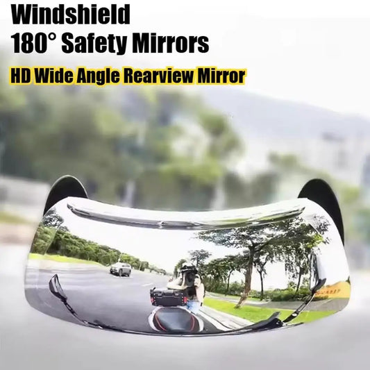 180° Motorcycle Windshield Wide Angle Blind Spot Mirror Motorcycle Rearview Mirror Peaceful Pleasures Health and Wellness