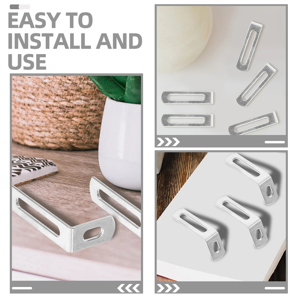 10pcs L-Shape Corner Bracket Metal Corner Brace Shelf Support Bracket Cabinet Support Fix Connector Furniture Hardware Accessory Peaceful Pleasures Health and Wellness