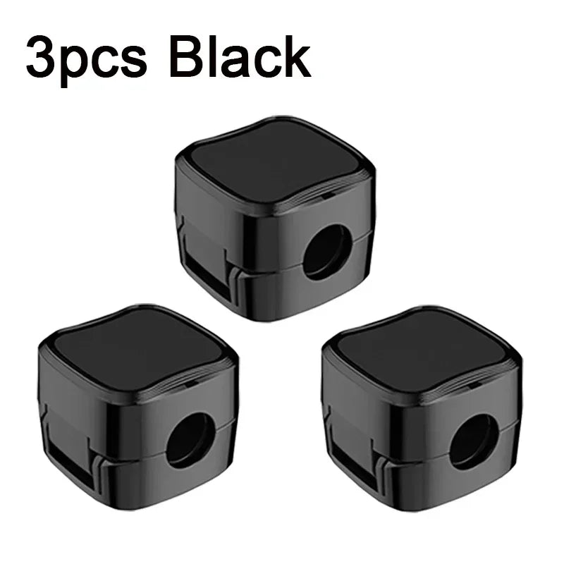 Magnetic Cable Organizer Clips – Adhesive Cord Clamp 6-Pack Cable Organizer Clips Peaceful Pleasures Health and Wellness 3PCS Black 1-5 Cells