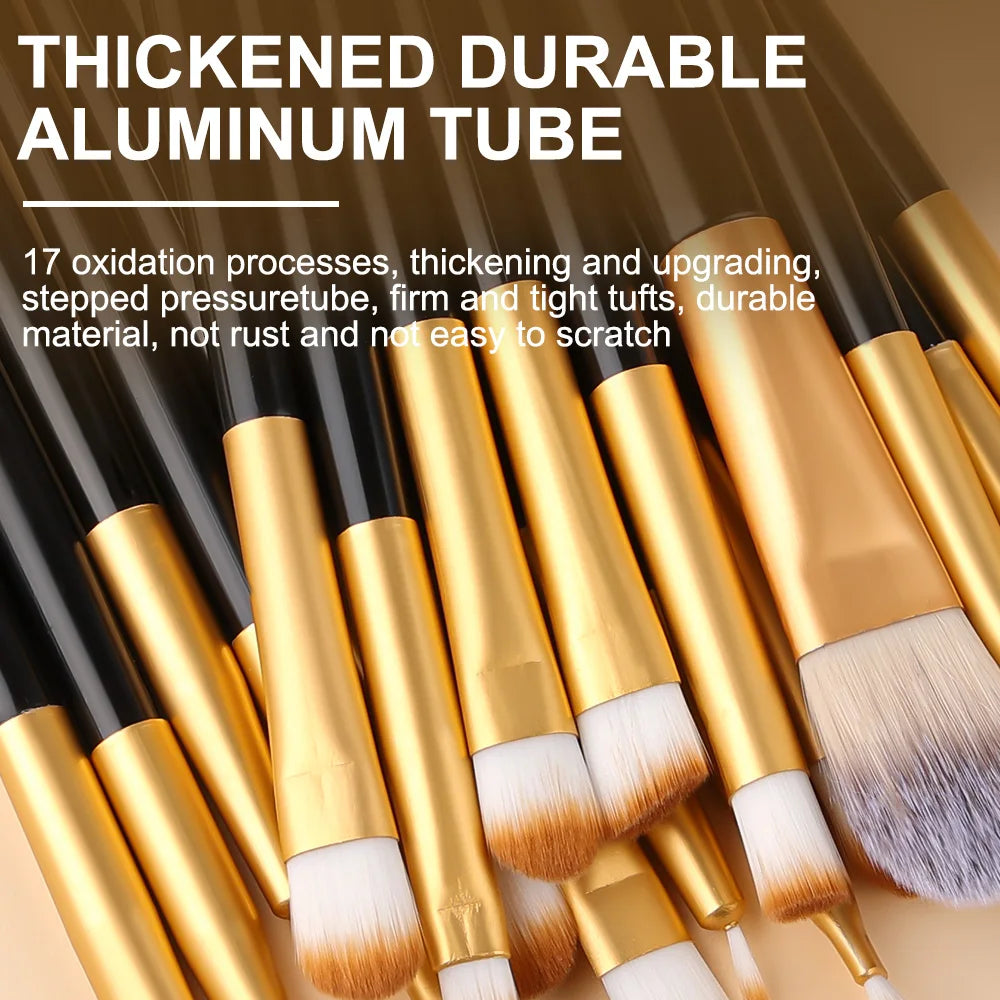RUNTOIN 20pc Eye Makeup Brush Set – Eyeshadow & Blending