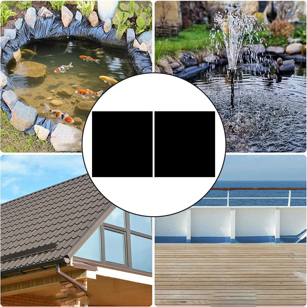 Pond Liner Repair Patch 8''x8'' EPDM Repairing Garden Liners Cleaning