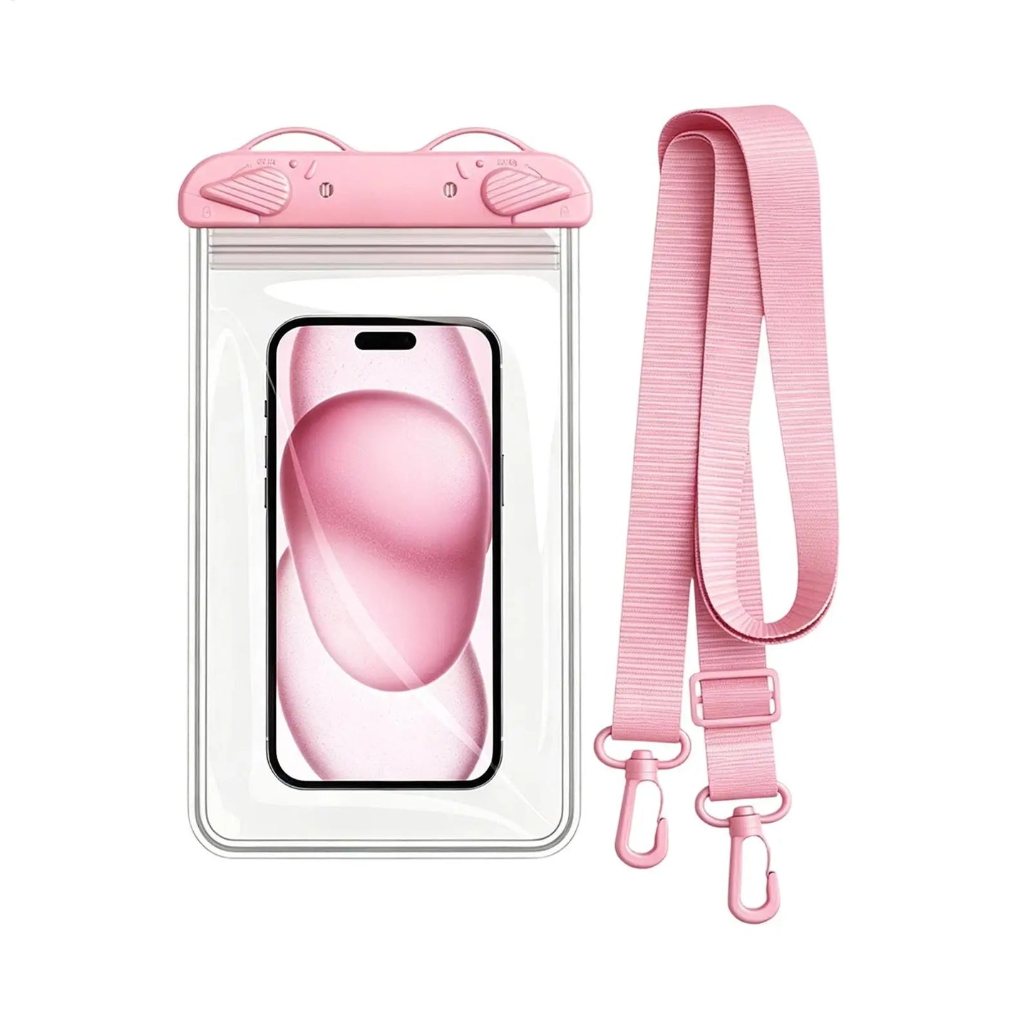 Waterproof Phone Pouch Touch Screen Case & Lanyard – Fits 7"