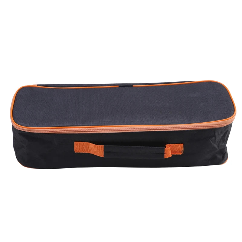 Portable Car Accessory Storage Bag Zippered Carry Case with Handle for Car Vacuum Compact Durable Organizer Protects Car Tools Peaceful Pleasures Health and Wellness black