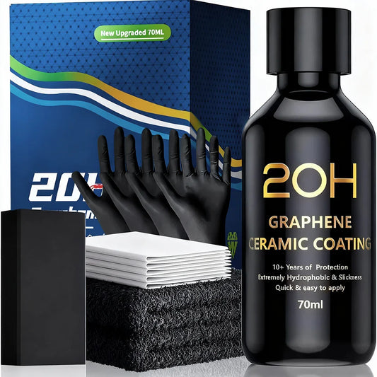 Graphene Ceramic Coating 20H/12H with Self Healing and UV Track Technology Car Detailing Professionals 10+ Years of Protection Peaceful Pleasures Health and Wellness 20H SET
