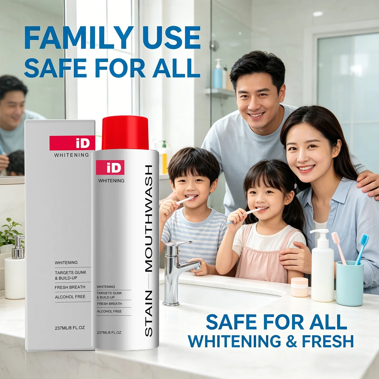 Whitening &cleaning Mouthwash Remove Food Residue Reduce Dental Plaque Eliminate Odors Freshing Breath Daily Teeth Care Solution Peaceful Pleasures Health and Wellness