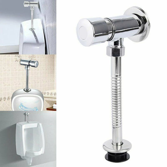 Hand Press Urinal Flush Valve Button Manual Delay Automatic Shutoff Peaceful Pleasures Health and Wellness Default Title