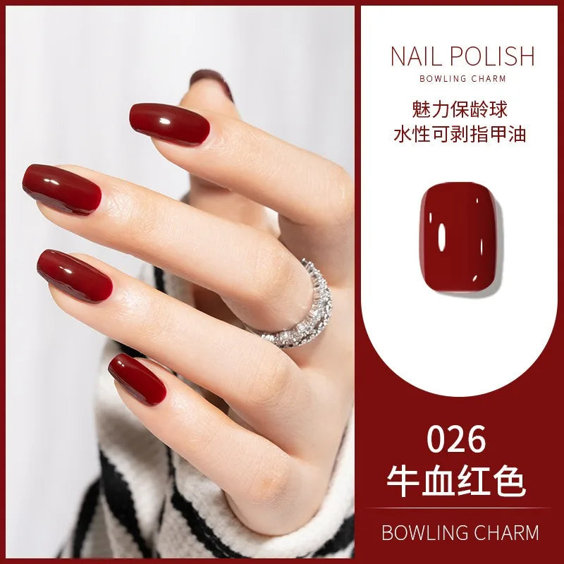 40 Colors Water-Based Nail Polish | Quick Dry No-Lamp Tearable