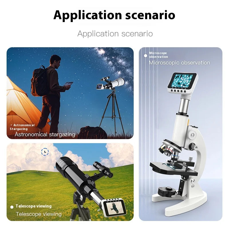 2.8-Inch Screen Electron Microscope 1000X Digital Microscope Industrial Maintenance Desktop Microscope Peaceful Pleasures Health and Wellness